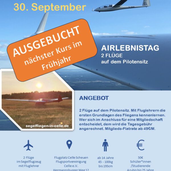 Airlebnistag - AUSGEBUCHT